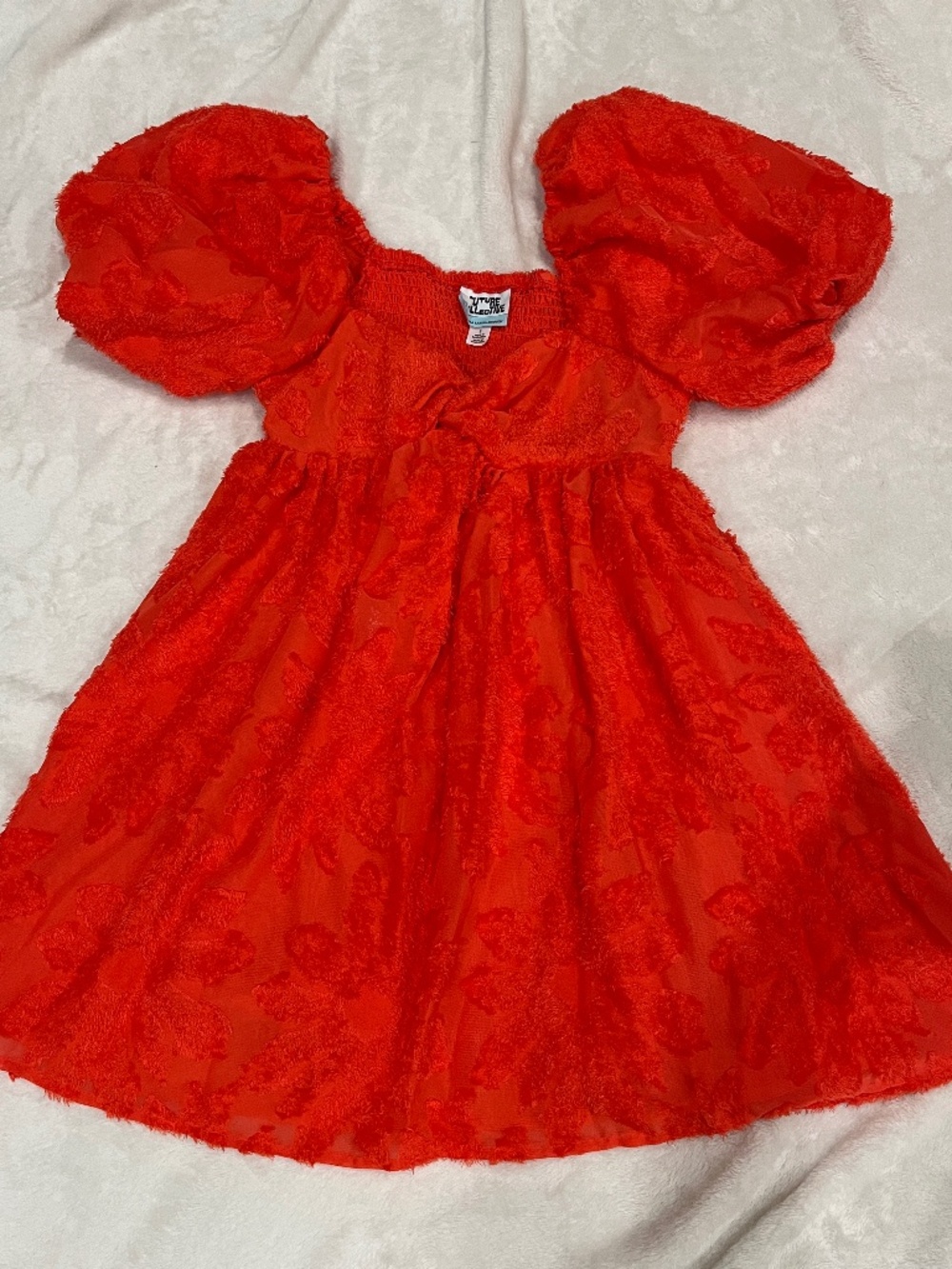 Future collective bright orange dress size small